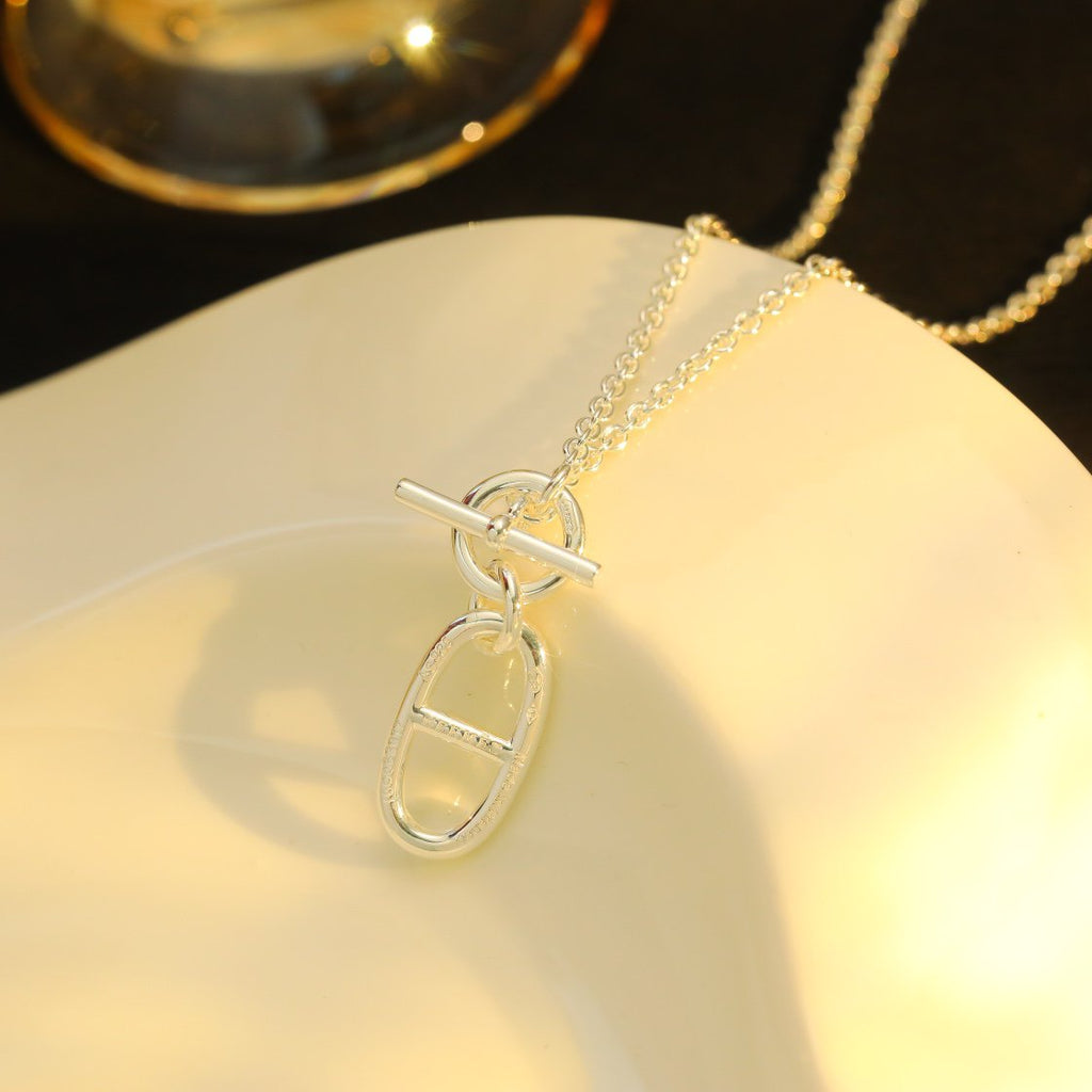 [MIRA]HM CHAINE D'ANCRE PENDANT NECKLACE STERLING SILVER