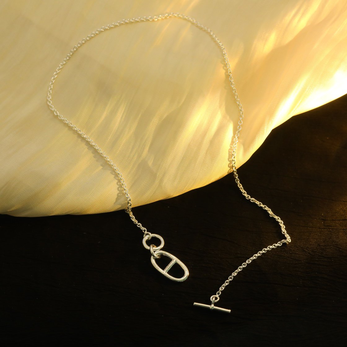 [MIRA]HM CHAINE D'ANCRE PENDANT NECKLACE STERLING SILVER