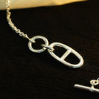 [MIRA]HM CHAINE D'ANCRE PENDANT NECKLACE STERLING SILVER