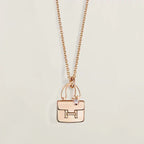 [MIRA]AMULETTE PEDANT ROSE GOLD NECKLACE