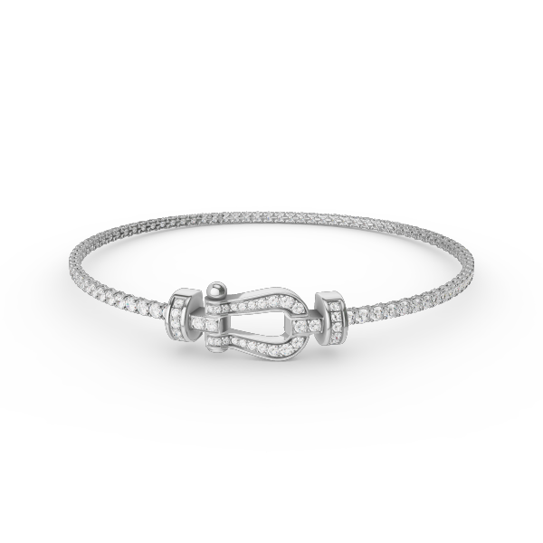 [MIRA]FORCE  HORSESHOE  DIAMOND TENNIS BRACELET
