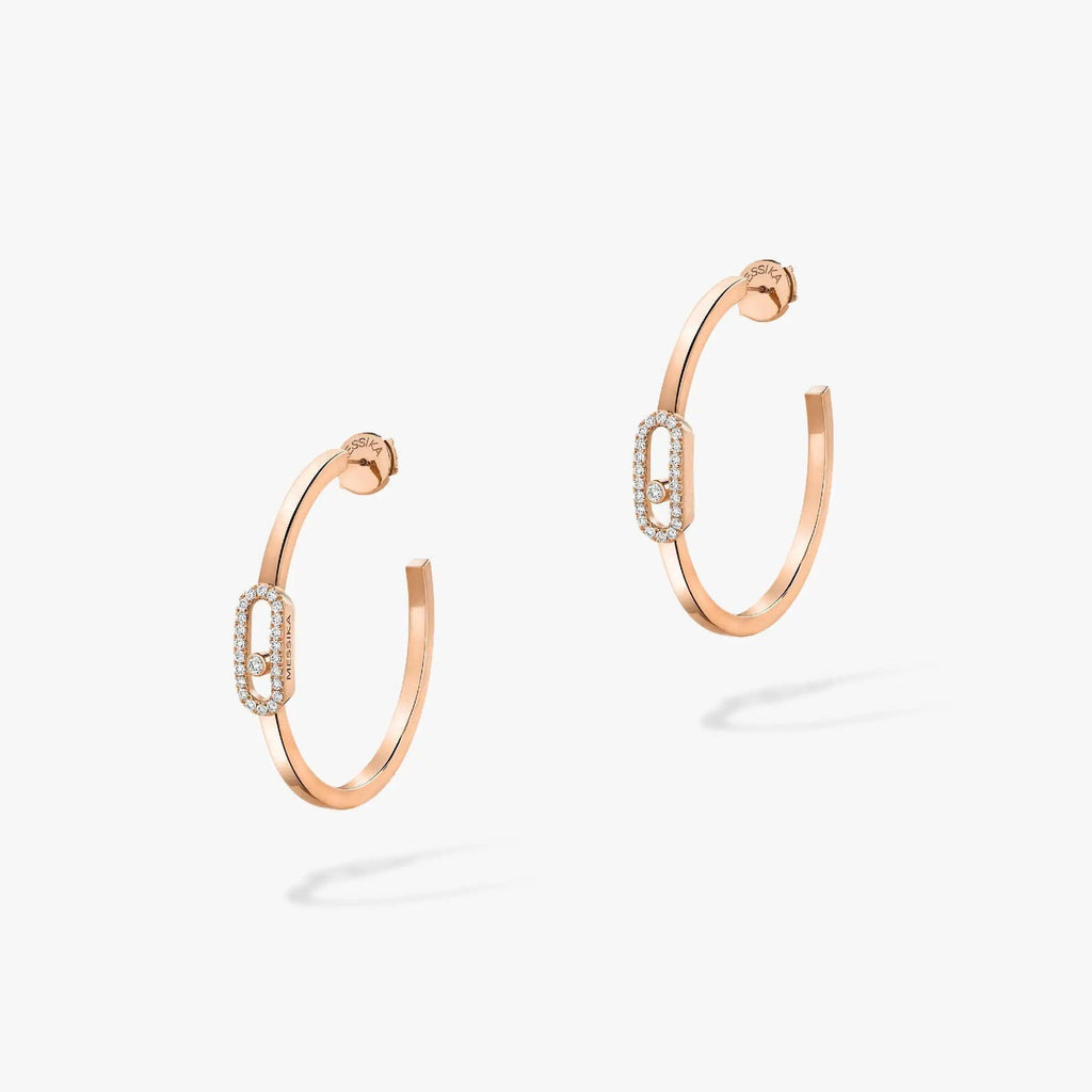 [MIRA]CREOLES MOVE UNO PM DIAMOND EARRINGS