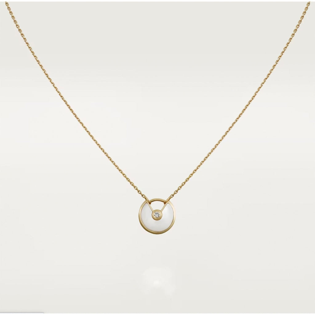 [MIRA]AMULETTE ROSE GOLD MOP NECKLACE