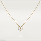 [MIRA]AMULETTE ROSE GOLD MOP NECKLACE