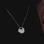[MIRA]AMULETTE SILVER FULL DIAMOND NECKLACE