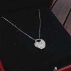 [MIRA]AMULETTE SILVER FULL DIAMOND NECKLACE