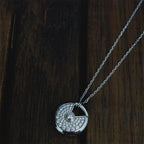 [MIRA]AMULETTE SILVER FULL DIAMOND NECKLACE