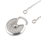 [MIRA]AMULETTE SILVER FULL DIAMOND NECKLACE