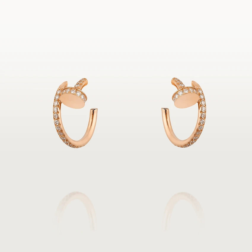 [MIRA]JUSTE EARRINGS 12.75MM PINK GOLD DIAMOND