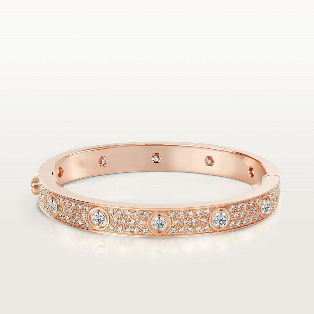 [MIRA]LOVE BRACELET 6.1MM DIAMOND-PAVED 10 BIG DIAMONDS