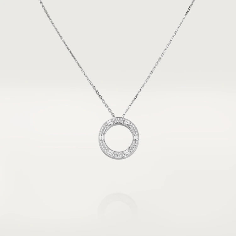 [MIRA]LOVE NECKLACE ADJUSTABLE SILVER