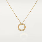 [MIRA]LOVE NECKLACE ADJUSTABLE ROSE GOLD