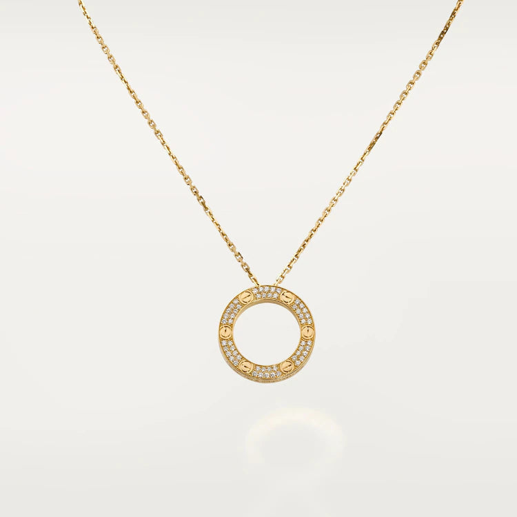 [MIRA]LOVE NECKLACE ADJUSTABLE ROSE GOLD