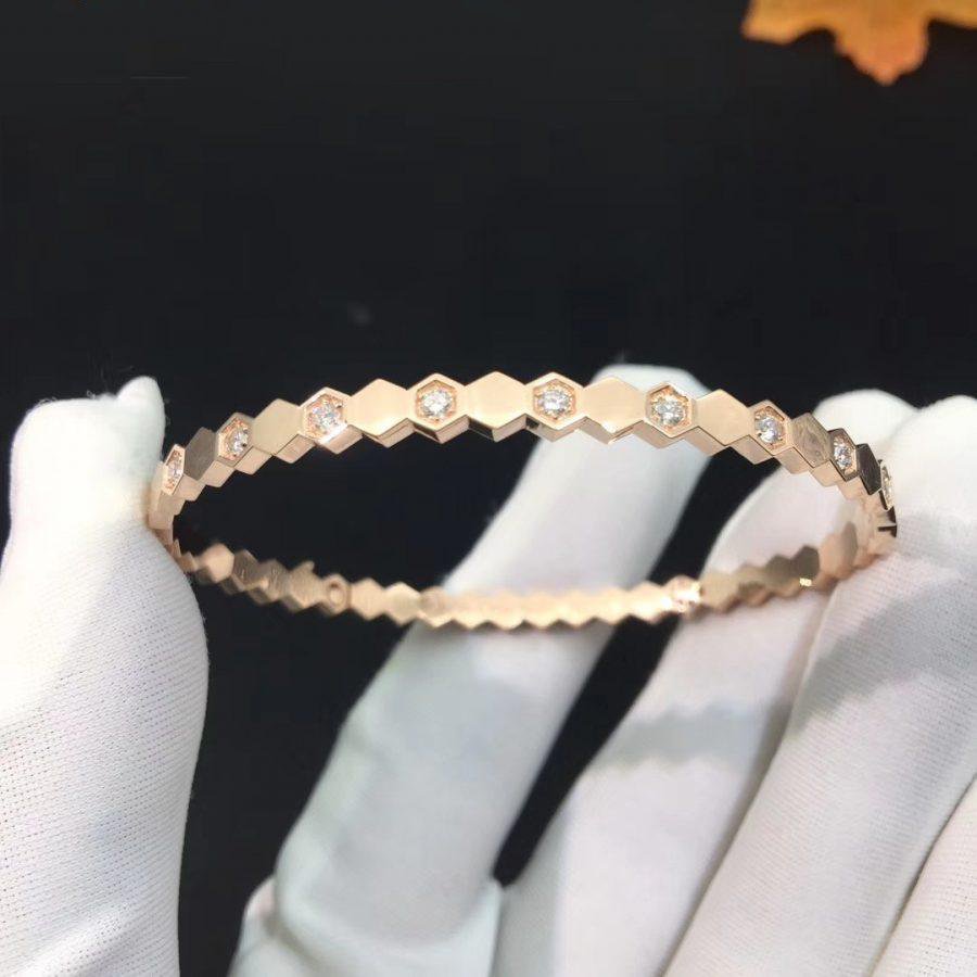 [MIRA]BEE LOVE PINK GOLD DIAMOND BRACELET