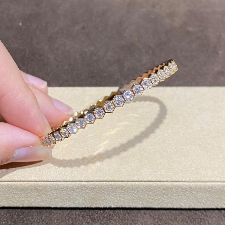 [MIRA]BEE LOVE GOLD BRACELET FULL DIAMOND