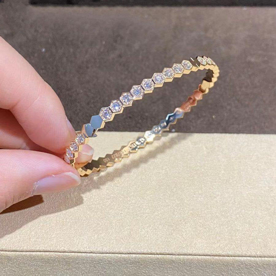 [MIRA]BEE LOVE GOLD BRACELET FULL DIAMOND