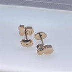 [MIRA]BEE LOVE PINK GOLD DIAMOND EARRINGS