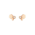 [MIRA]BEE LOVE PINK GOLD DIAMOND EARRINGS