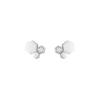 [MIRA]BEE LOVE SILVER DIAMOND EARRINGS