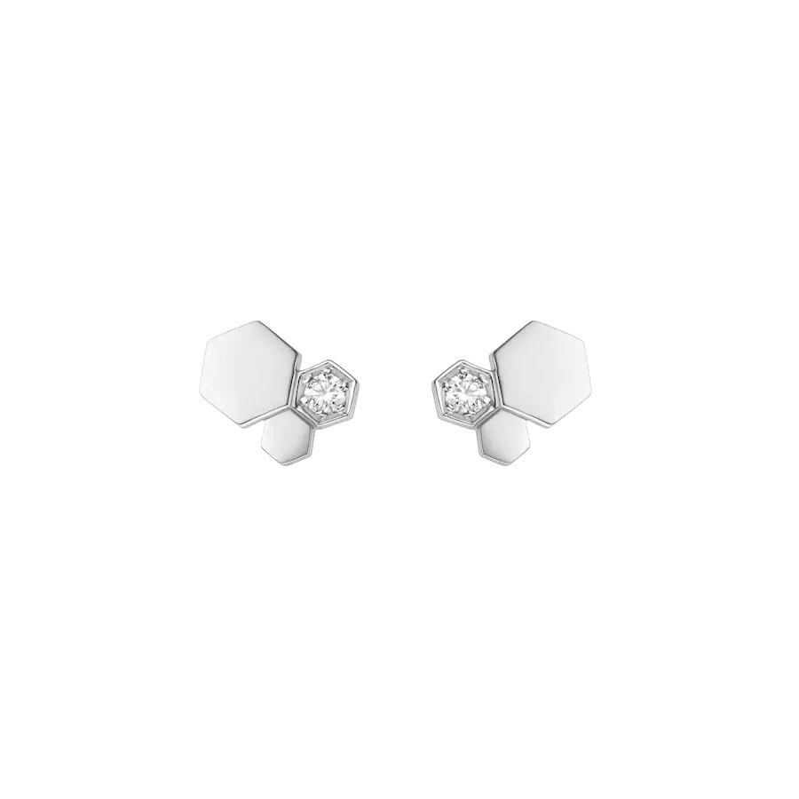 [MIRA]BEE LOVE SILVER DIAMOND EARRINGS