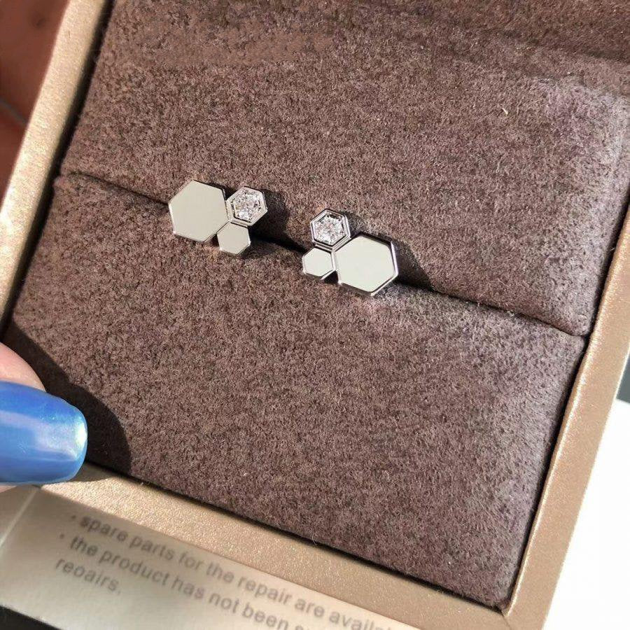 [MIRA]BEE LOVE SILVER DIAMOND EARRINGS
