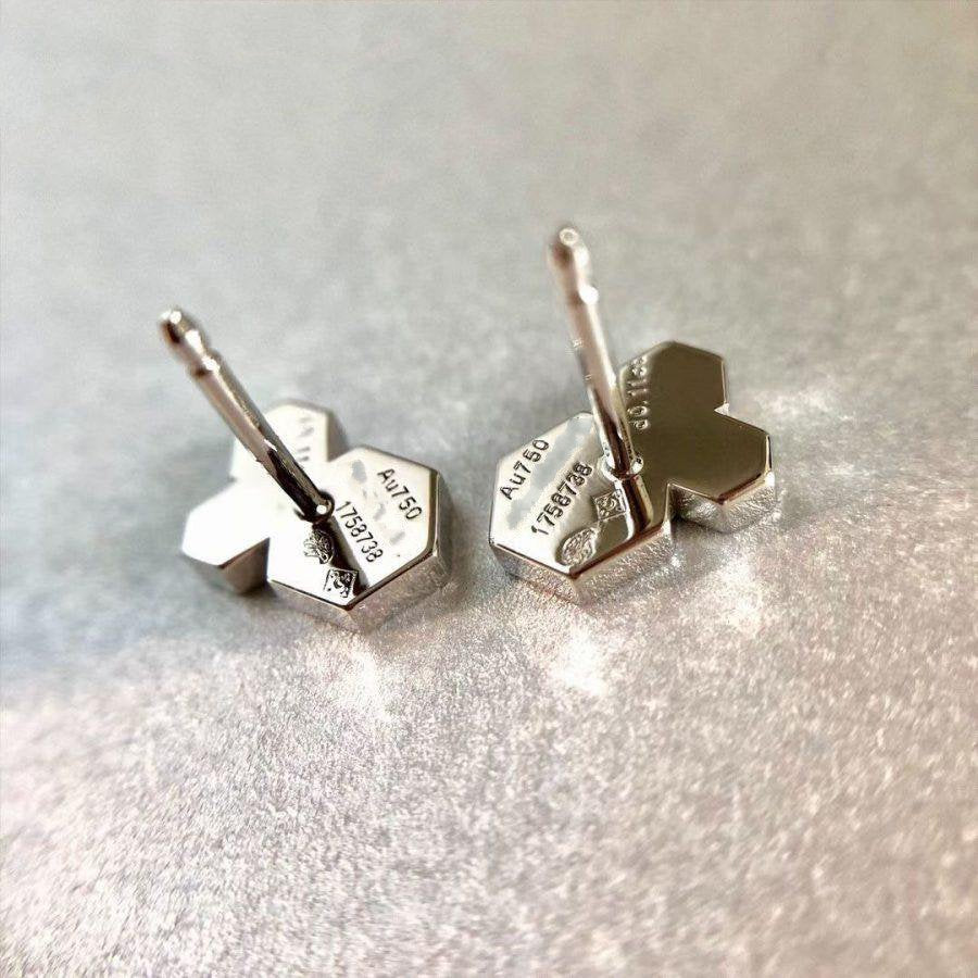[MIRA]BEE LOVE SILVER DIAMOND EARRINGS