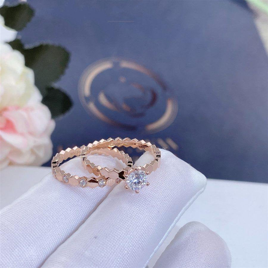 [MIRA]BEE LOVE RING PINK GOLD 1 DIAMOND
