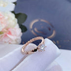 [MIRA]BEE LOVE RING PINK GOLD 1 DIAMOND