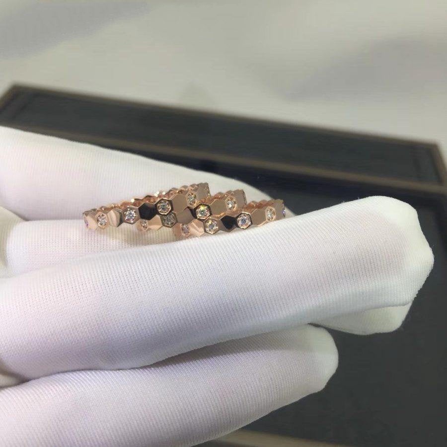 [MIRA]BEE LOVE RING PINK GOLD DIAMOND
