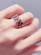 [MIRA]BEE LOVE RING PINK GOLD DIAMOND