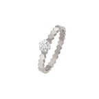 [MIRA]BEE LOVE RING SILVER 1 DIAMOND