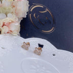 [MIRA]JEUX DE PINK GOLD DIAMOND EARRINGS
