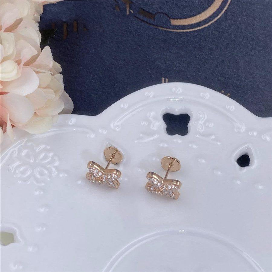 [MIRA]JEUX DE PINK GOLD DIAMOND EARRINGS