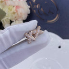 [MIRA]JEUX DE PINK GOLD DIAMOND EARRINGS