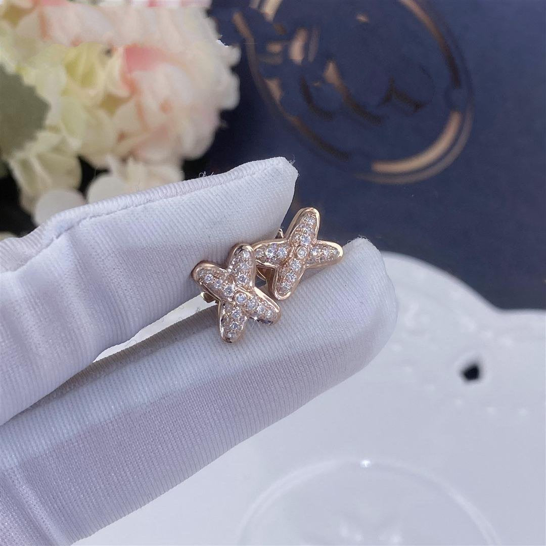 [MIRA]JEUX DE PINK GOLD DIAMOND EARRINGS