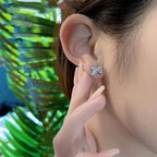 [MIRA]JEUX DE SILVER DIAMOND EARRINGS