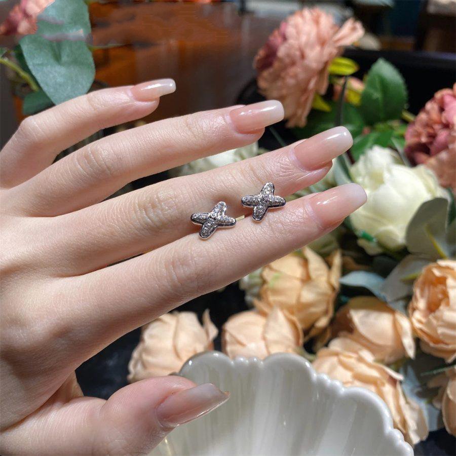 [MIRA]JEUX DE SILVER DIAMOND EARRINGS