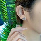 [MIRA]JEUX DE SILVER DIAMOND EARRINGS