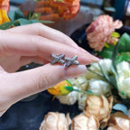 [MIRA]JEUX DE SILVER DIAMOND EARRINGS