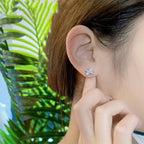 [MIRA]JEUX DE SILVER DIAMOND EARRINGS