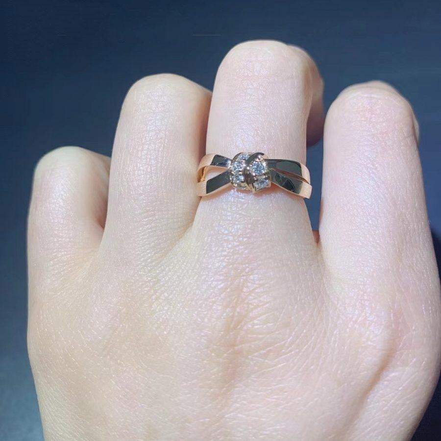 [MIRA]LIENS RING PINK GOLD DIAMOND