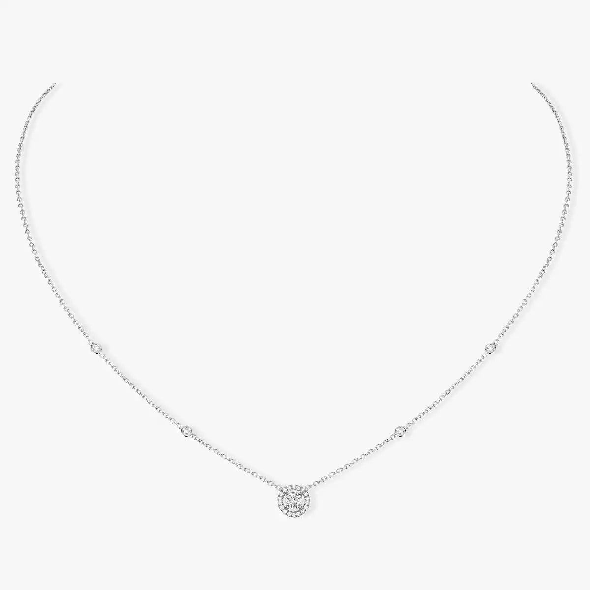 [MIRA]Diamond Necklace 0,20ct Brilliant Shape Joy
