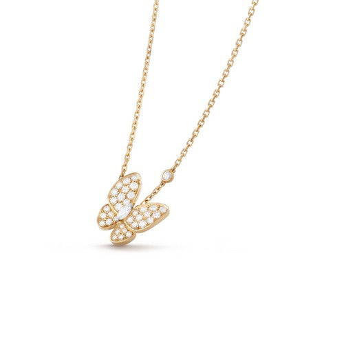 [MIRA]BUTTERFLY DIAMOND NECKLACE