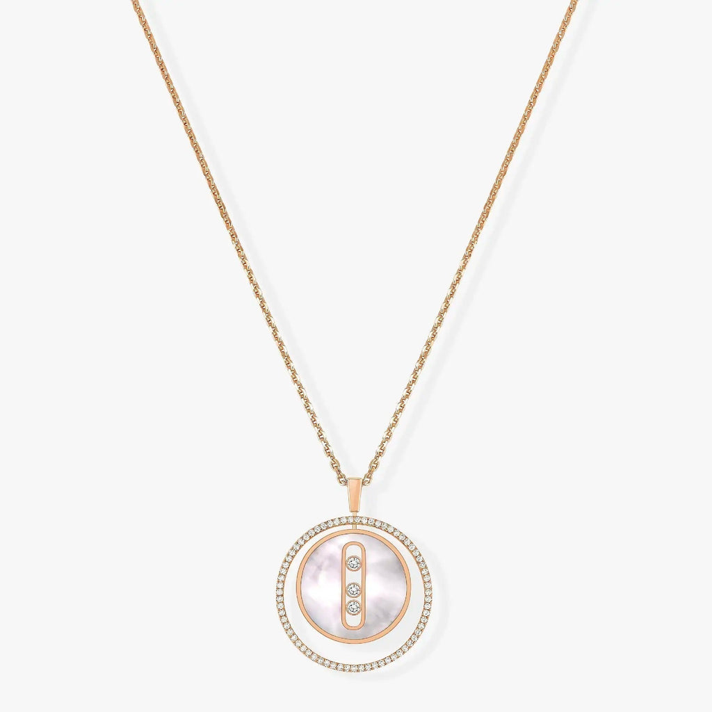 [MIRA]LUCKY MOVE MM NACRE BLANCHE DIAMOND NECKLACE