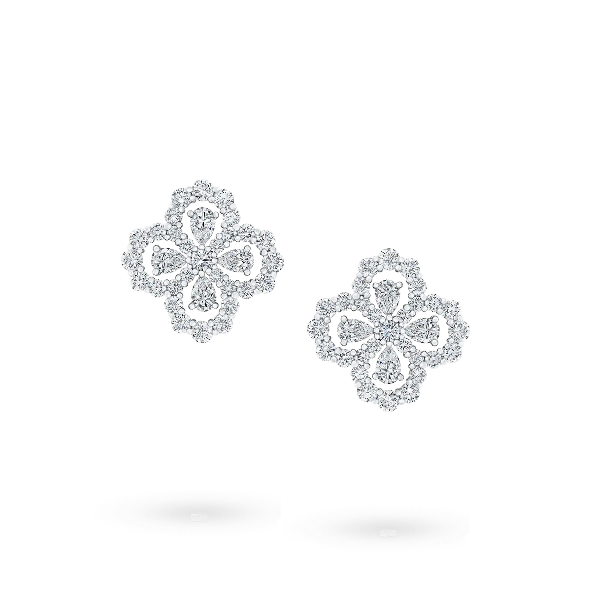 [MIRA]LOOP EARRINGS FULL MOTIF DIAMOND 16MM