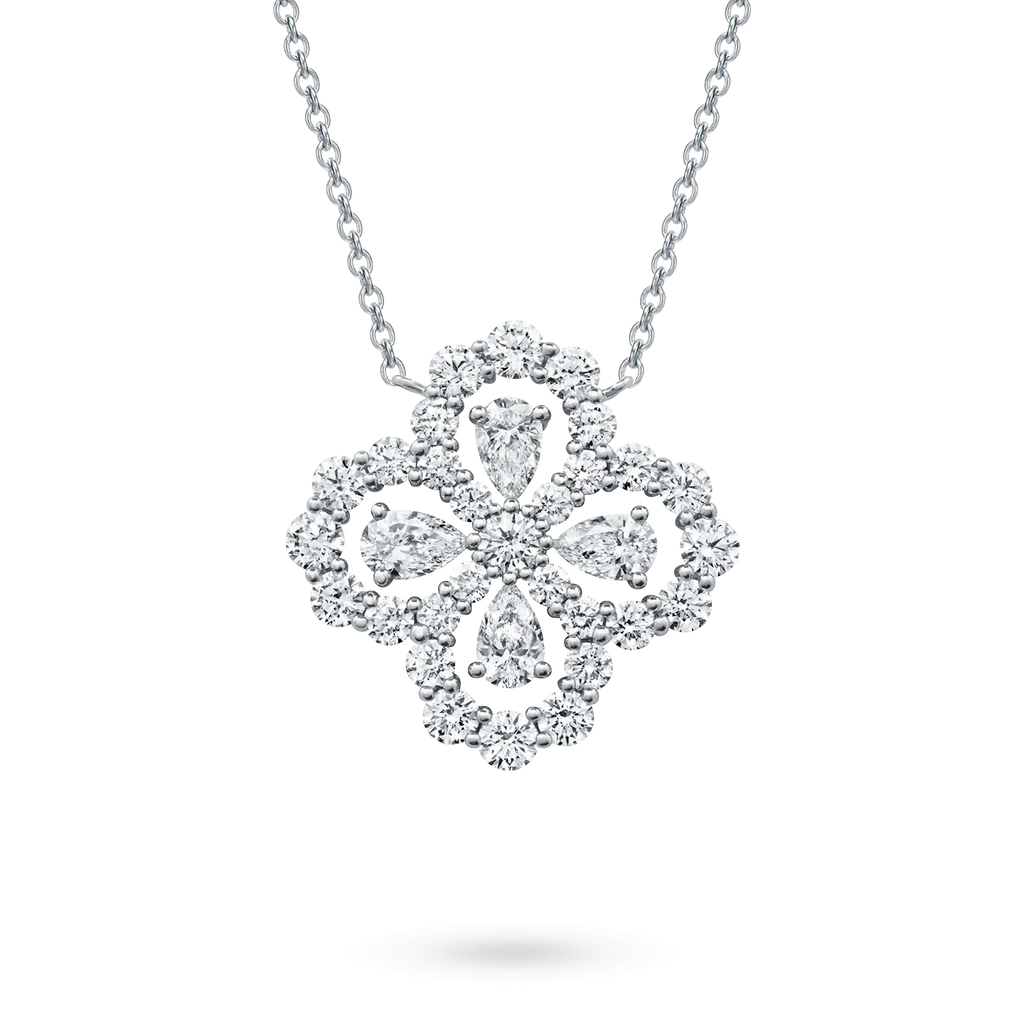 [MIRA]LOOP NECKLACE FULL MOTIF DIAMOND 16MM MULTIPLE COLORS