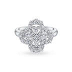 [MIRA]LOOP RING FULL MOTIF DIAMOND 16MM SILVE