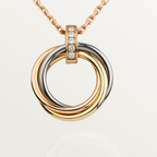 [MIRA]TRINITY NECKLACE GOLD  DIAMONDS