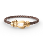 [MIRA]FORCE LARGE HORSESHOE NO DIAMOND BRACELET GOLD