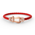 [MIRA]FORCE LARGE HORSESHOE HALF DIAMOND BRACELET ROSE GOLD